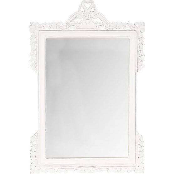 Pediment Mirror, White - Mirrors - 1
