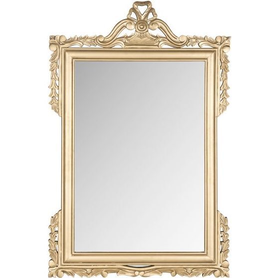 Pediment Mirror, Gold