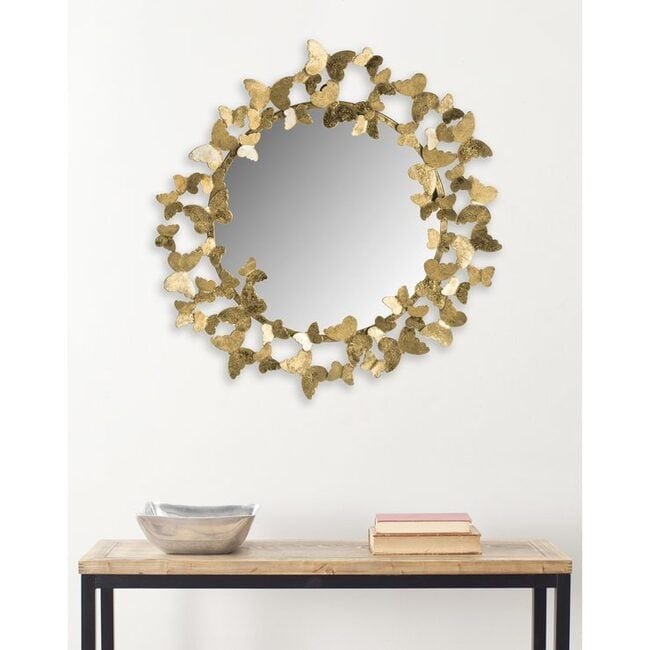 Ruthie Butterfly Mirror, Gold - Mirrors - 2