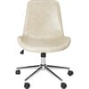 Fletcher Swivel Office Chair, Beige - Desk Chairs - 1 - thumbnail