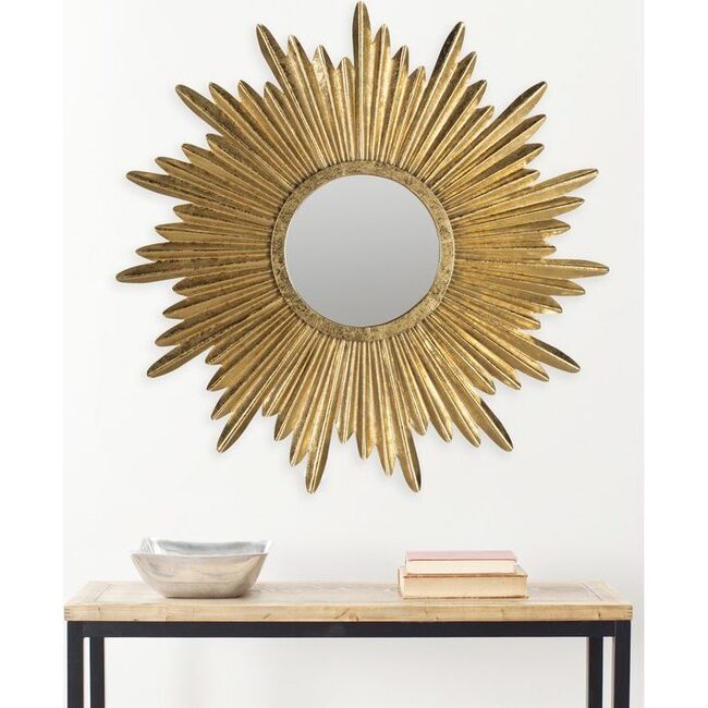Josephine Sunburst Mirror, Gold