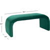 Tenko Bench, Emerald - Accent Seating - 5