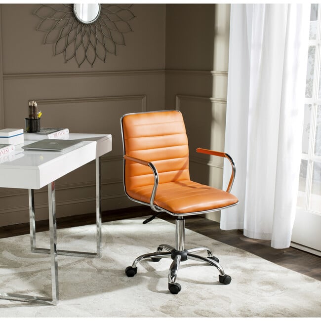 Jonika Desk Chair, Orange - Desk Chairs - 2