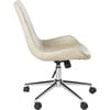 Fletcher Swivel Office Chair, Beige - Desk Chairs - 3