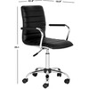 Jonika Desk Chair, Black - Desk Chairs - 5