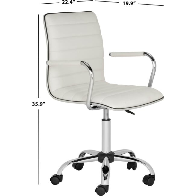 Jonika Desk Chair, White - Desk Chairs - 5