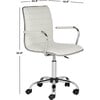 Jonika Desk Chair, White - Desk Chairs - 5