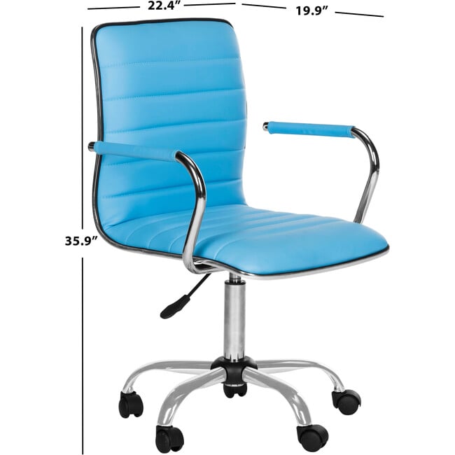 Jonika Desk Chair, Blue - Desk Chairs - 6