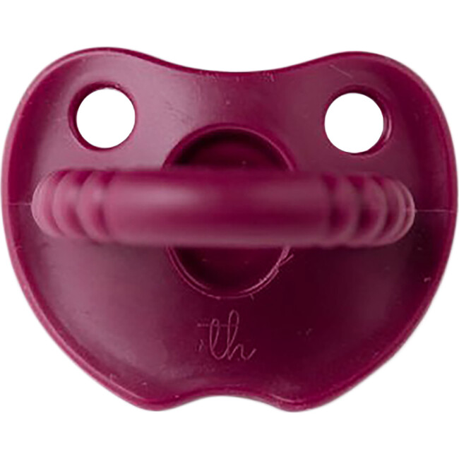 Silicone Soother Round, Red Wine