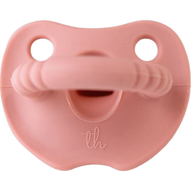 Silicone Soother Round, Dusty Rose