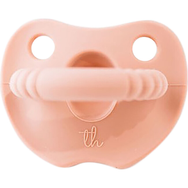 Silicone Soother Round, Dusty Pink