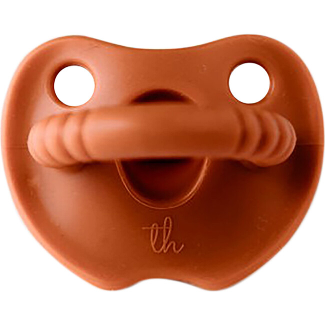 Silicone Soother Round, Burnt Orange