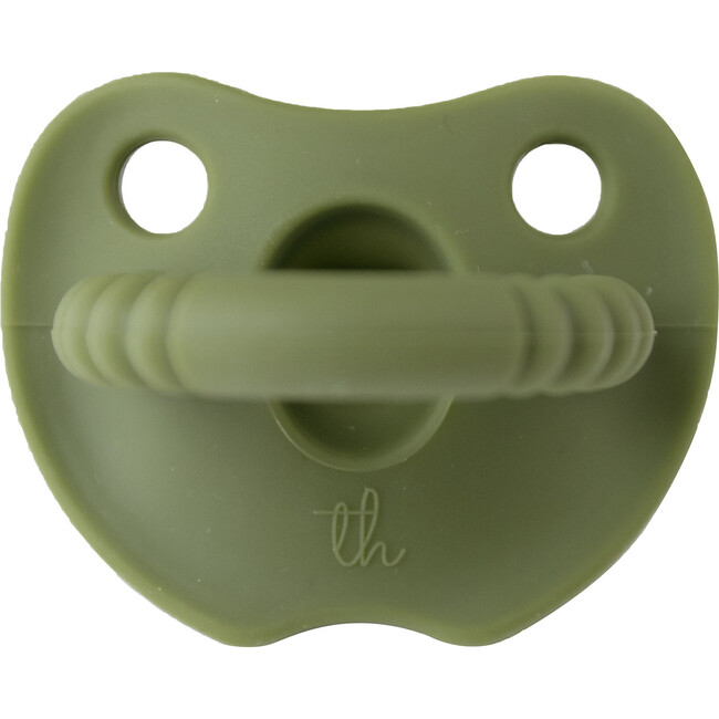 Silicone Soother Round, Army Green