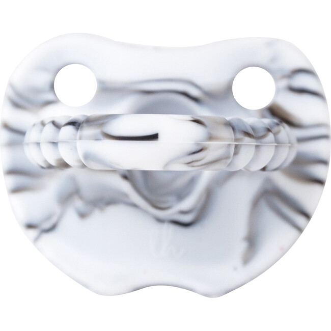 Silicone Soother Flat, Zebra