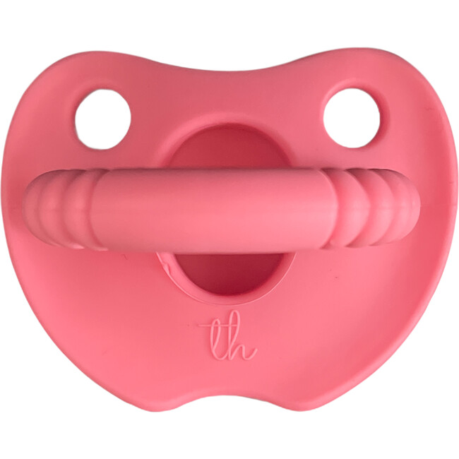 Silicone Soother Round, Baby Pink