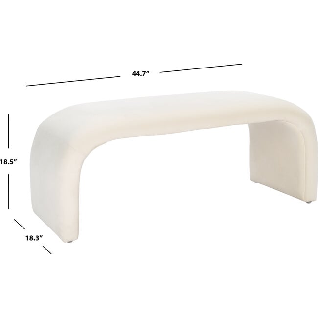 Tenko Bench, Cream - Accent Seating - 5