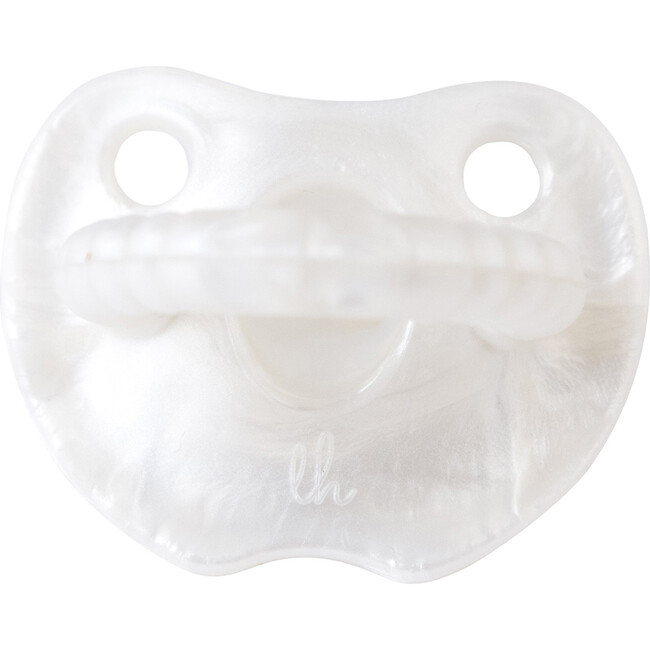 Silicone Soother Flat, Pearl