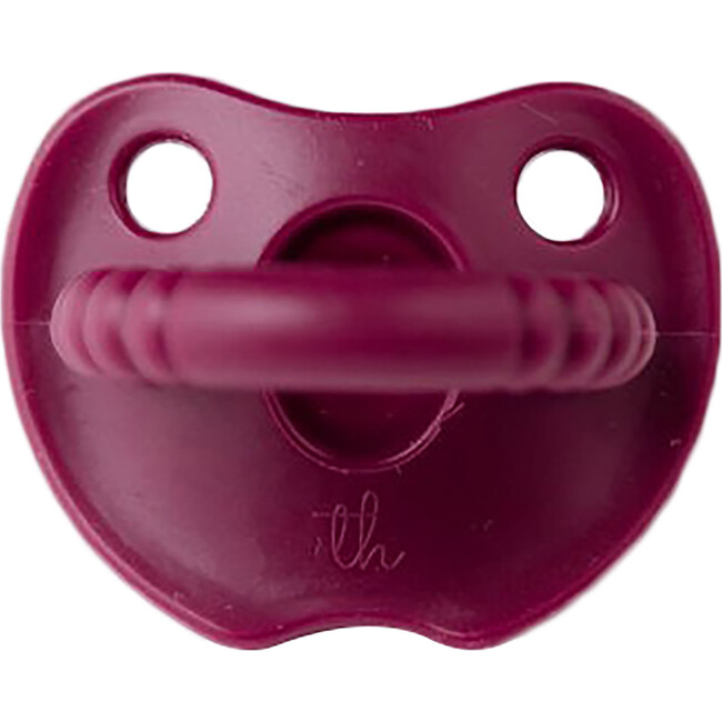 Silicone Soother Flat, Red Wine