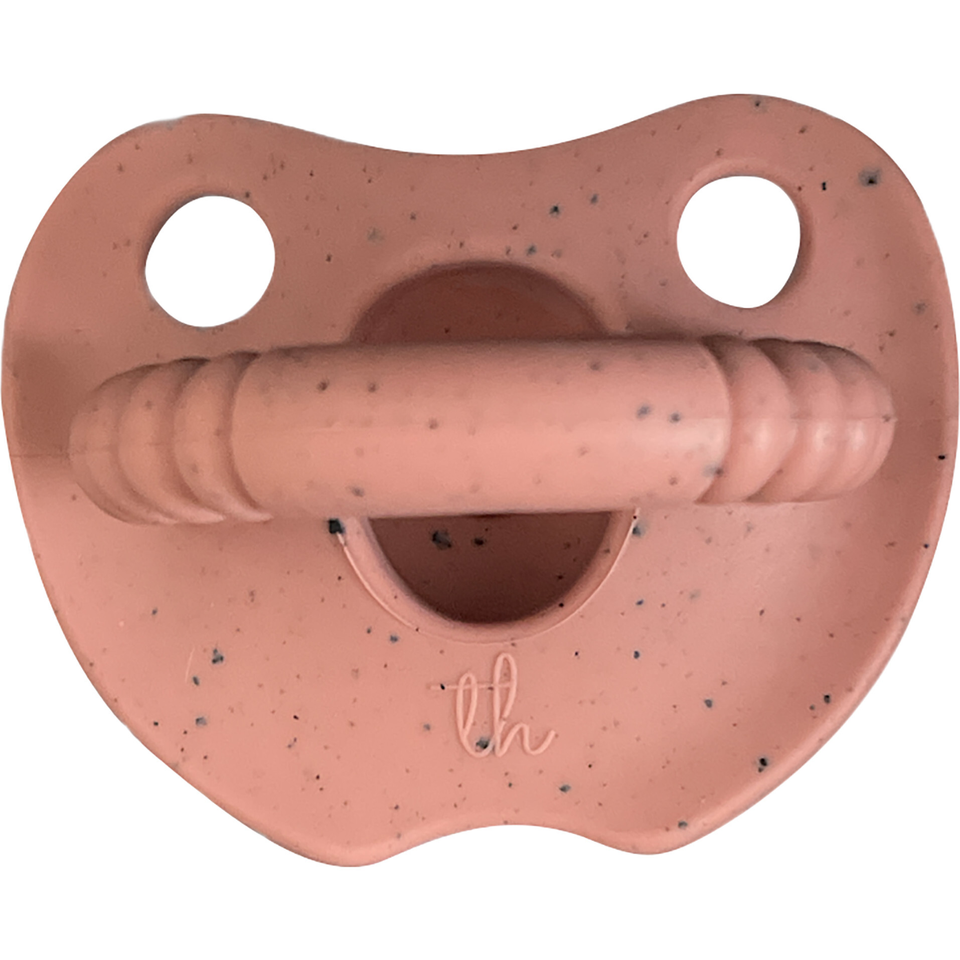 Silicone Soother Flat, Rose Dawn Speckled - Pacifiers - 1