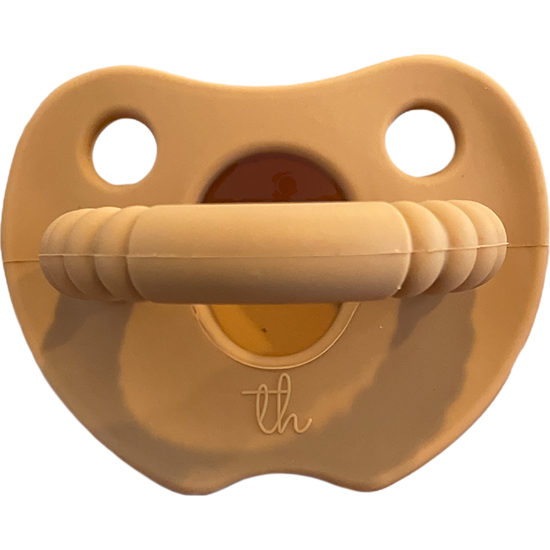 Silicone Soother Flat, Putty - Pacifiers - 1