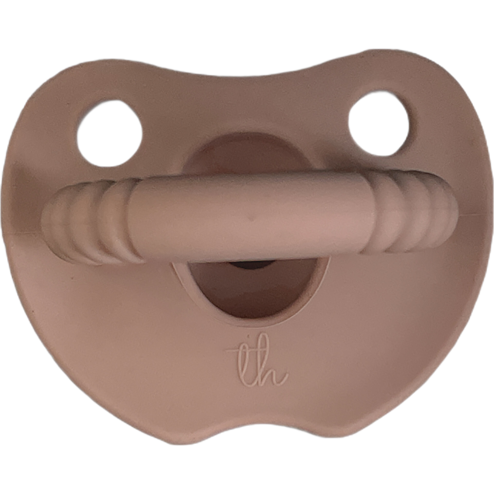 Silicone Soother Flat, Misty Rose - Pacifiers - 1