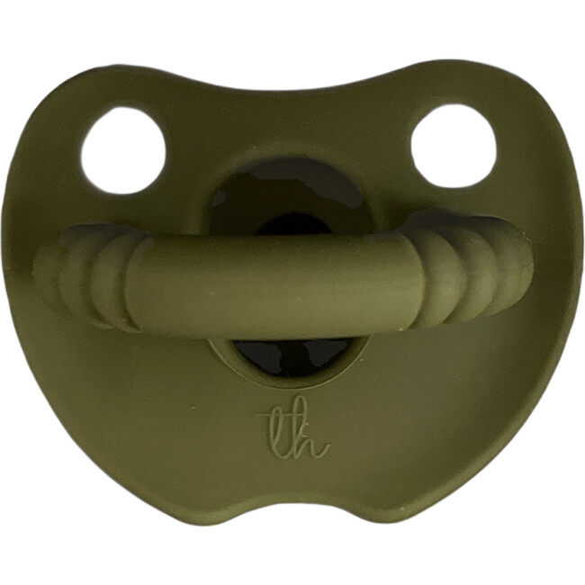 Silicone Soother Flat, Olive Martini