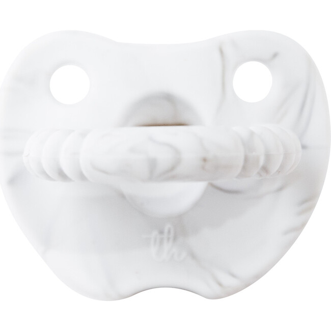 Silicone Soother Flat, Marble