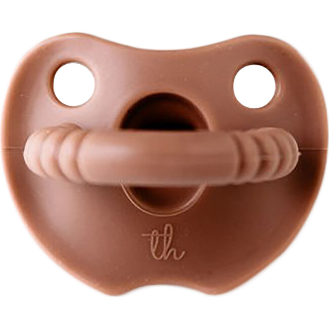 Silicone Soother Flat, Light Mahogany