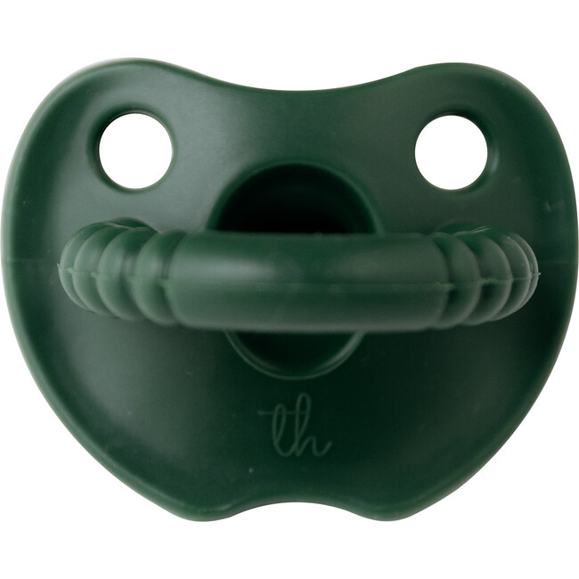 Silicone Soother Flat, Eden Green - Pacifiers - 1