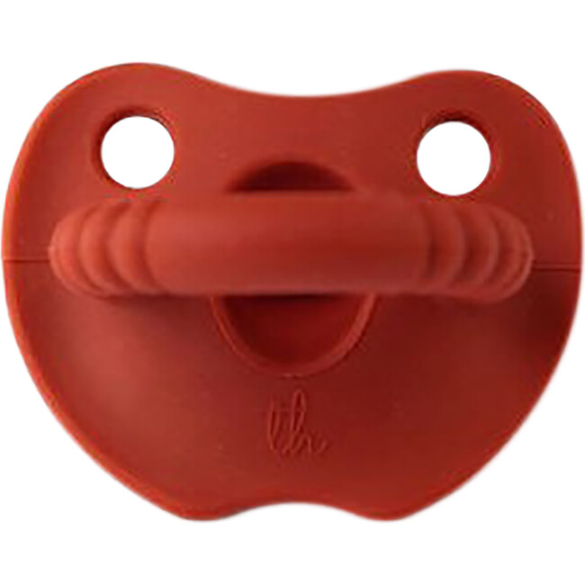 Silicone Soother Flat, Crimson