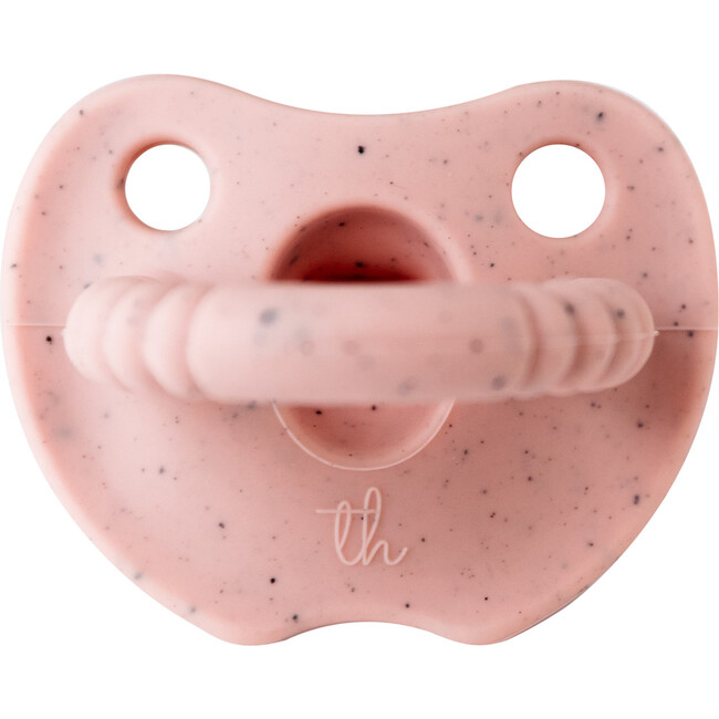 Silicone Soother Flat, Dusty Pink Speckled