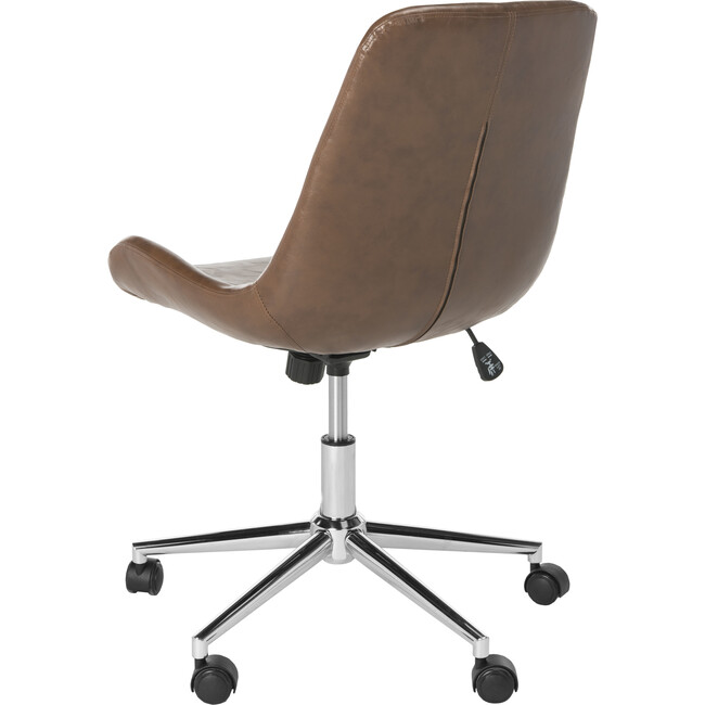 Fletcher Swivel Office Chair, Brown - Desk Chairs - 5