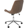 Fletcher Swivel Office Chair, Brown - Desk Chairs - 5