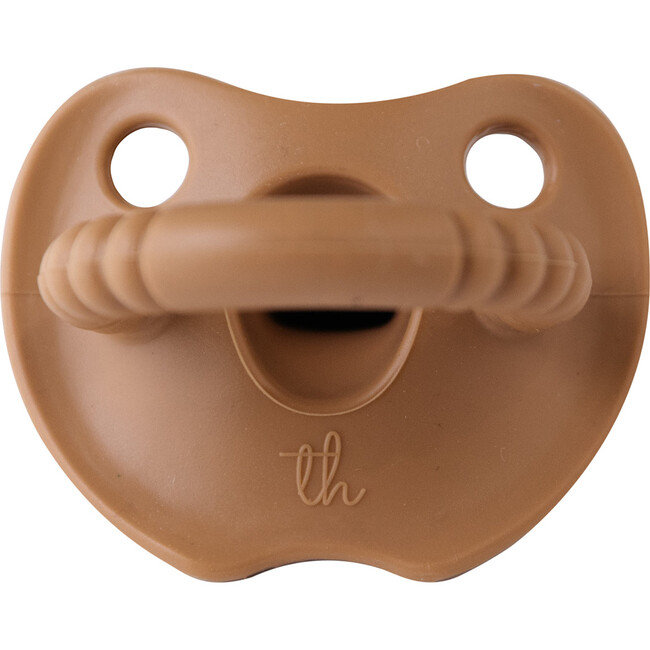 Silicone Soother Flat, Camel