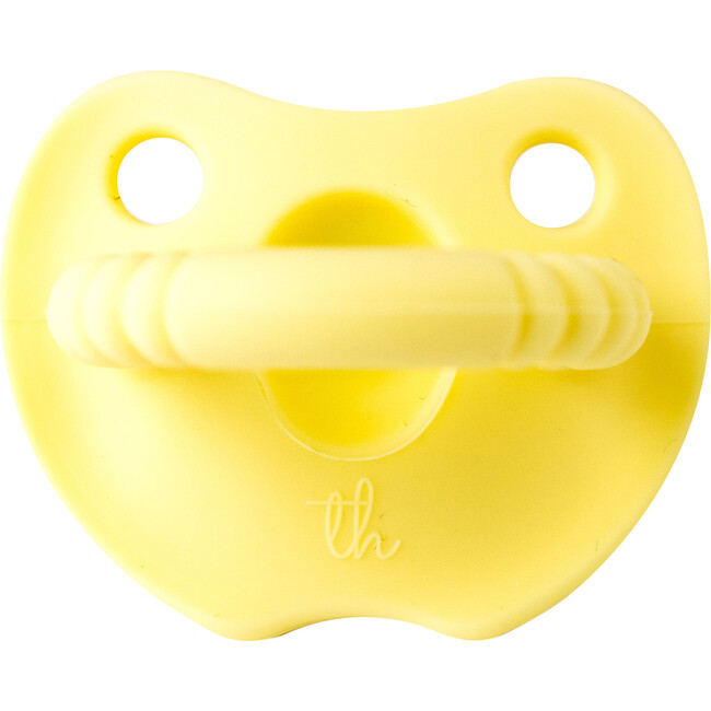 Silicone Soother Flat, Butter Yellow
