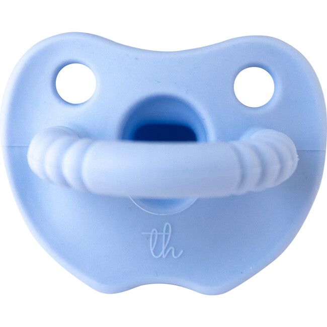 Silicone Soother Flat, Baby Blue