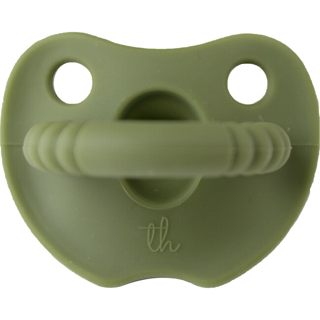 Silicone Soother Flat, Army Green
