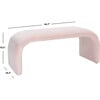 Tenko Bench, Light Pink - Accent Seating - 5