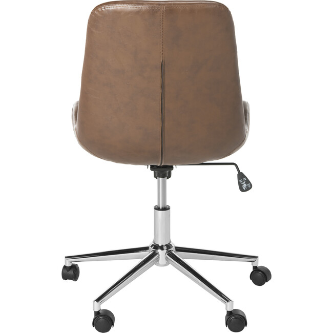 Fletcher Swivel Office Chair, Brown - Desk Chairs - 6