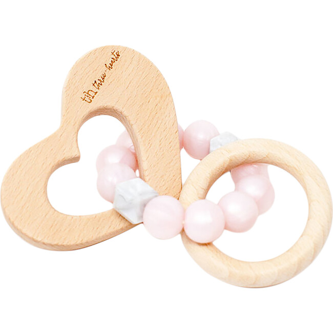 Heart Rattle, Pink Pearl - Rattles - 1