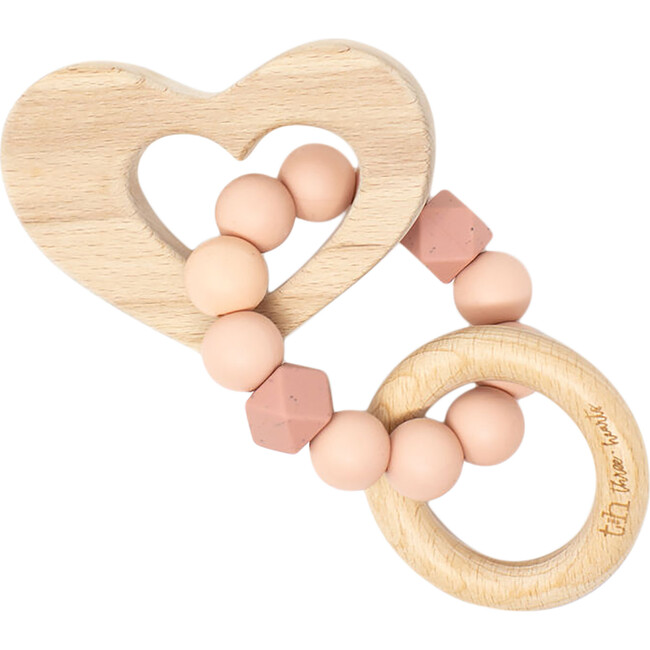 Heart Rattle, Dusty Pink