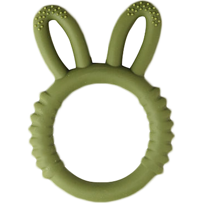 Bunny Ring Teether, Army Green