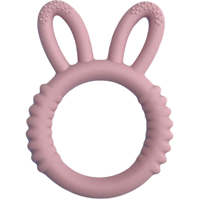 Bunny Ring Teether, Dusty Pink