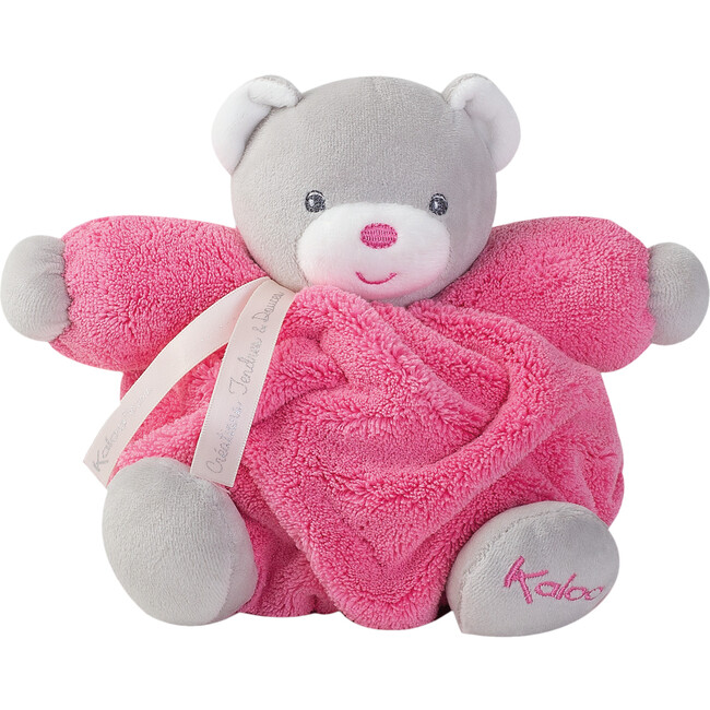 Small Plume Chubby Bear, Raspberry