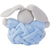 Small Plume Chubby Rabbit, Blue - Plush - 3