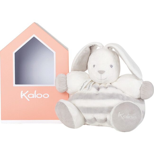Large Bebe Pastel Chubby Rabbit, Grey & Crème,