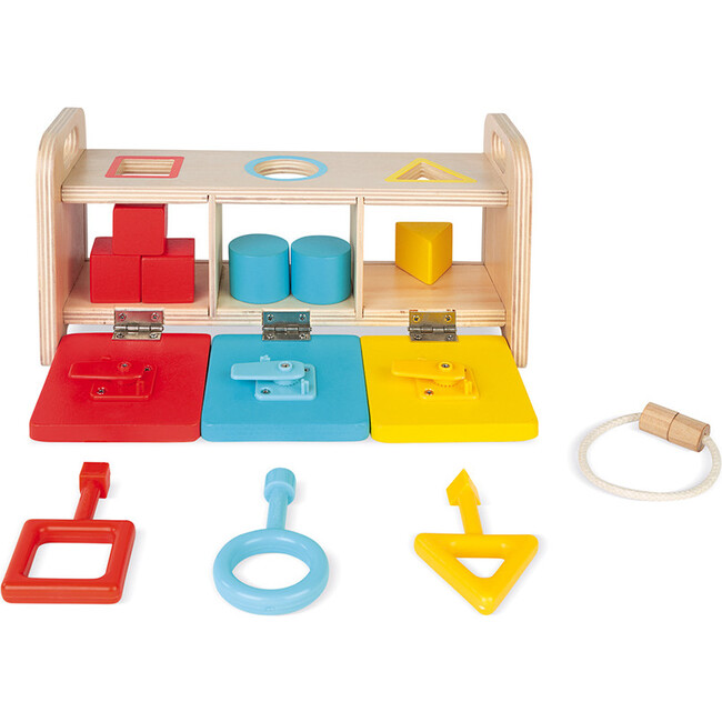 Shape Sorter Box with Keys - Stackers - 2