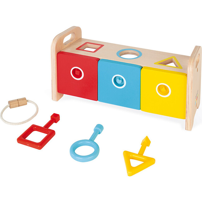 Shape Sorter Box with Keys - Stackers - 4