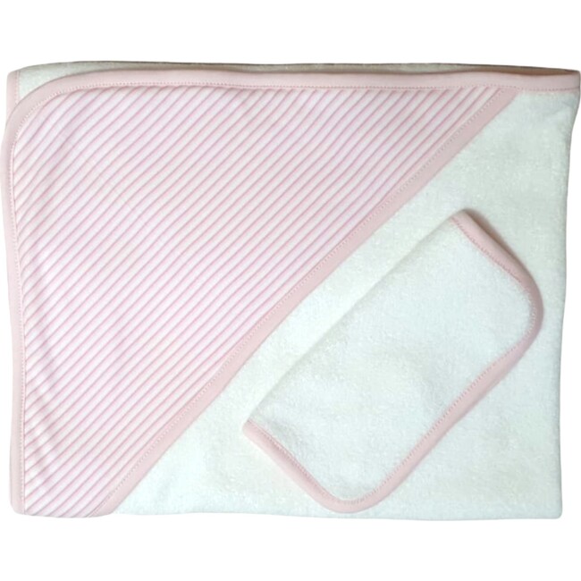 Big Stripes Blanket, Pink - Blankets - 1
