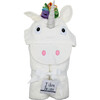 Unicorn Hooded Towel, White - Towels - 1 - thumbnail